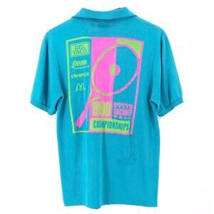 1990 Georgia State Racquetball Championships polo shirt 90s 1990s vintage